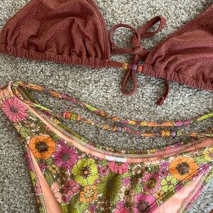 Wild fable beaded swimsuit